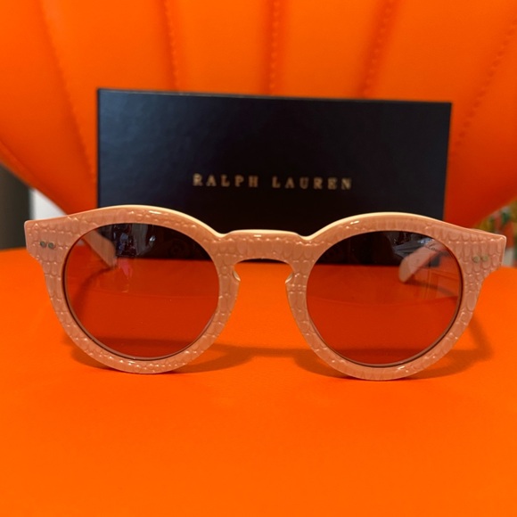 RALPH LAUREN Pink Crocodile Sunglasses - Picture 3 of 6